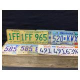 MN. CA, IA License Plates-4 Sets