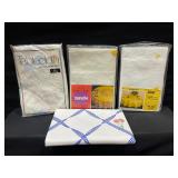 Lot of 4 Vinyl Table Cloths