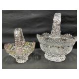 Anna Hutte Glass Basket & Imperial Glass Basket