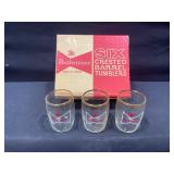 Budweiser Barrel Tumblers Set of 3 w/ Box