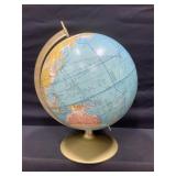 Rand McNalley World Globe on Metal Stand