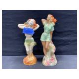 Chalkware Women Figurines