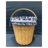 Large Longaberger Round Basket with Liner