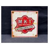 M-K-T Katy Railroad Powder Coat Porcelain Sign