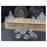 Fostoria Platters Sherbet Cups Small Pitcher