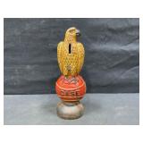 J.I. Case ï¿½Old Abeï¿½ Cast Iron Eagle Coin Bank
