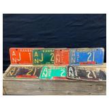 Kansas License Plates-1960ï¿½s& 70ï¿½s
