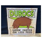 Durocs Metal Embossed Sign