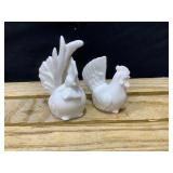 Rooster and Hen Ceramic Salt and Pepper Set