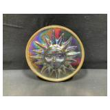 Vintage Iridescent Carnival Glass Sun Catcher