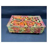 Enesco Metal Jewelry Box Made in Spain