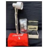 Radio Shack Window Alarm, Portable Calculator Lamp