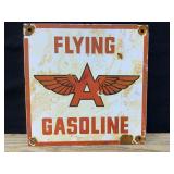 Flying A Powder Coated Porcelain Sign