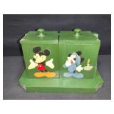 Mickey Mouse Wooden Painted Storage Shelf