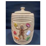 McCoy Pottery Gingerbread Man Cookie Jar