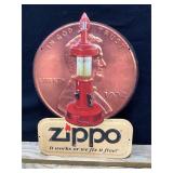Zippo Metal Embossed Sign