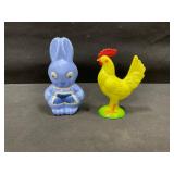 Rosbro Easter Bunny Rattle and Rooster