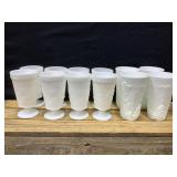 Milk Glass Goblets and Glasses