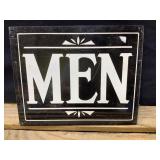 Men Metal Sign