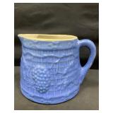 Blue Stoneware Pitcher