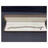 Sterling Silver Bracelet with Foot Emblem-Italy