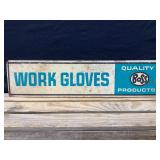 Boss Work Gloves Metal Sign