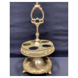 Victorian Era Brass Castor Set or Tazza
