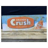 Orange Crush Metal Embossed Sign