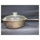 Wagner Ware Cast Iron Pan with Glass Lid