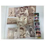 Baseball Cards-Black & White Some Colors