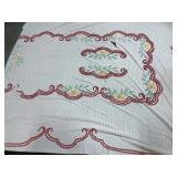 Chenille Bedspread-has damage 85 x 88ï¿½