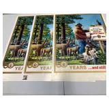 Smokey Bear Posters-3 in the Lot