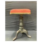 Victorian Adjustable Piano Stool Cast Iron Base