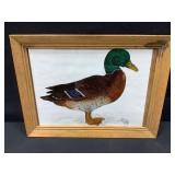 Reverse Hand Painted Mallard
