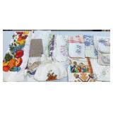 Vintage Embroidered Towels, Table Cloths & Linens