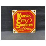 Kansas City Southern Lines Powder Coat Porcelain