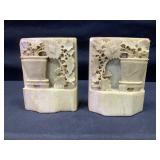 Chinese Soapstone Bookends