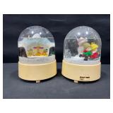 Merrilite Merton Musical Snow Globe Set of Two
