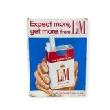 L&M Cigarettes Painted Metal Sign