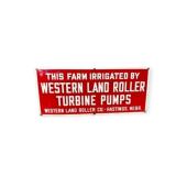 Western Land Roller Company Porcelain Sign