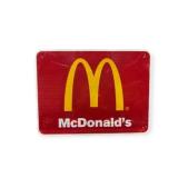 McDonaldï¿½s Metal Road Sign