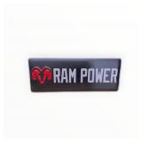Ram Power Embossed Metal Sign