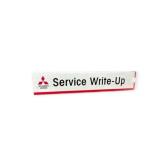 Mitsubishi Motors Service Write Up Sign