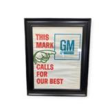 GM Framed Advertising Poster