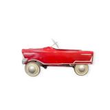 Red Metal Peddle Car