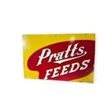 Pratts Feeds Masonite Sign