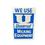 Universal Milking Equipment Painted Metal Sign