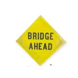 Bridge Ahead Caution Sign
