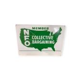 NFO Member Embossed Metal Sign