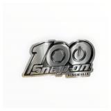 100 Snap On Embossed Metal Sign